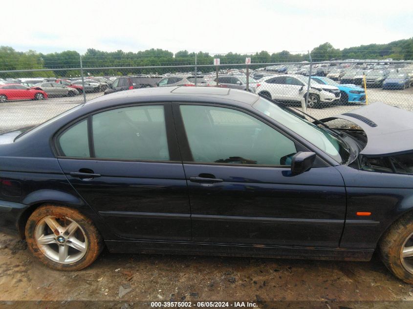 2000 BMW 323I VIN: WBAAM3349YKC71762 Lot: 39575002