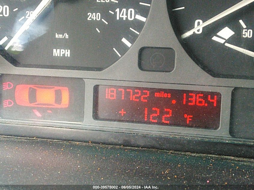 2000 BMW 323I VIN: WBAAM3349YKC71762 Lot: 39575002