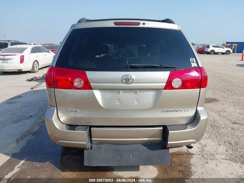 2008 Toyota Sienna Le VIN: 5TDZK23C58S135227 Lot: 39575003