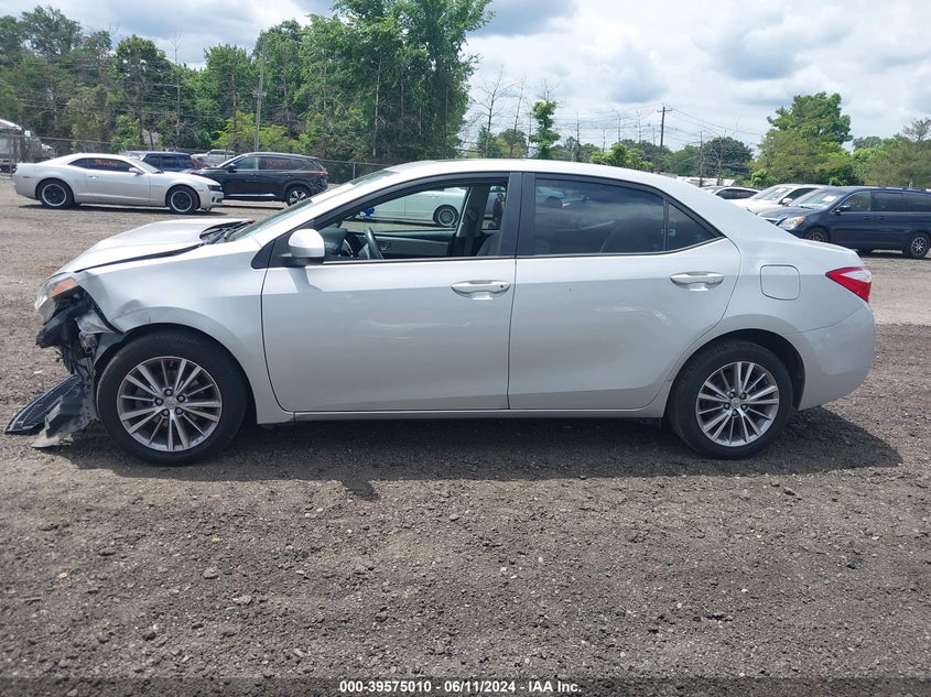 2014 Toyota Corolla Le Plus VIN: 2T1BURHE9EC206299 Lot: 39575010