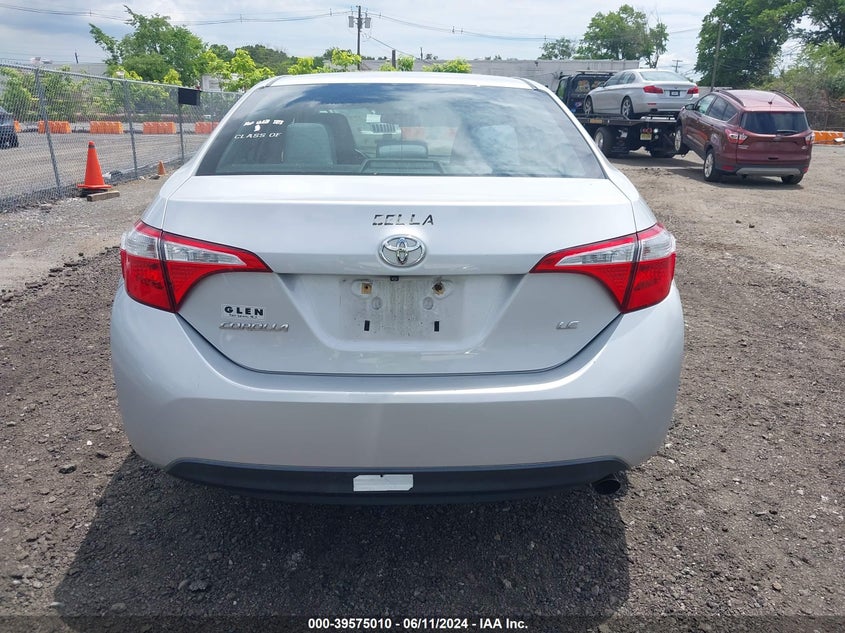 2014 Toyota Corolla Le Plus VIN: 2T1BURHE9EC206299 Lot: 39575010