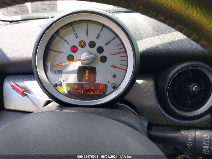 2009 Mini Cooper S VIN: WMWMF73539TW87693 Lot: 39575013