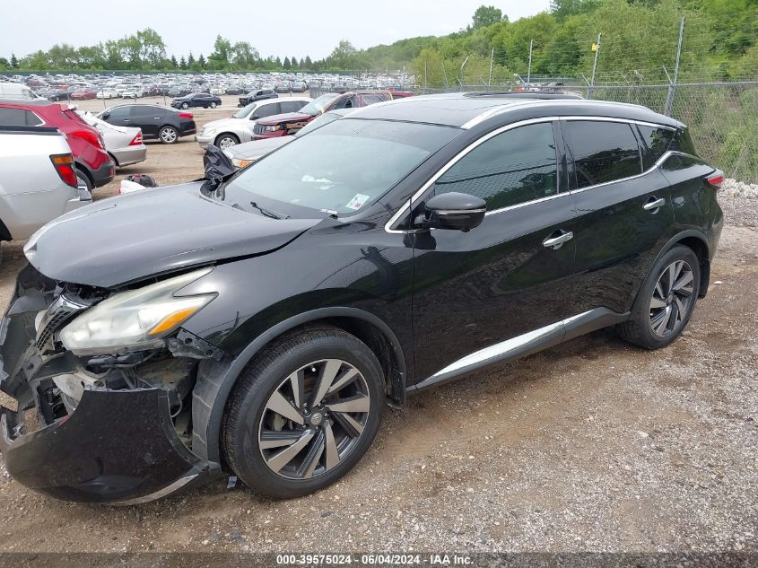 2015 Nissan Murano Platinum VIN: 5N1AZ2MG2FN225086 Lot: 39575024