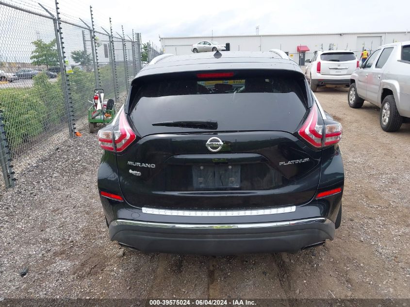 2015 Nissan Murano Platinum VIN: 5N1AZ2MG2FN225086 Lot: 39575024