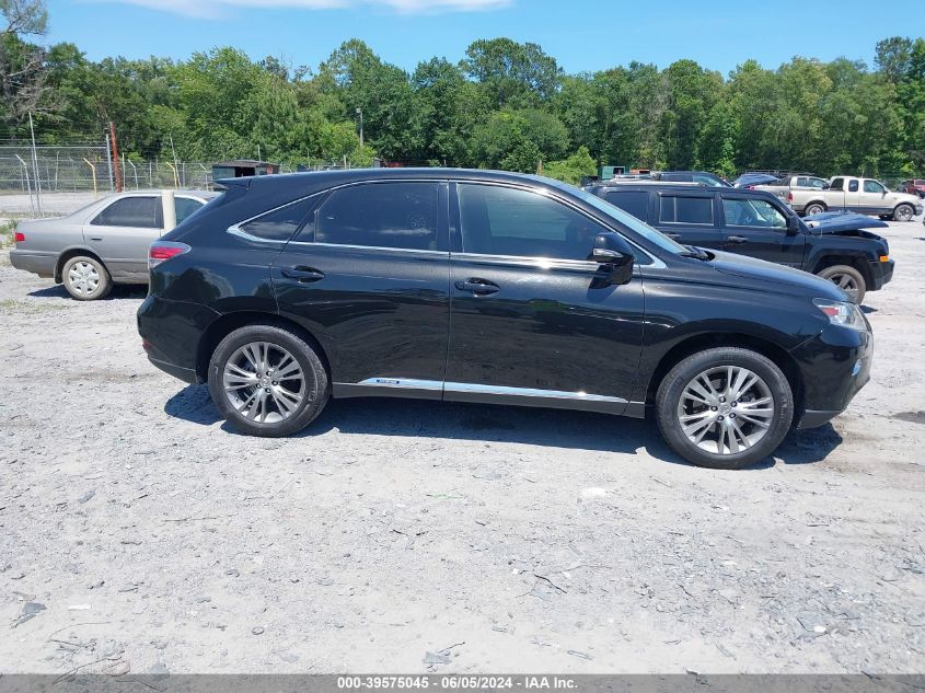 2013 Lexus Rx 450H VIN: JTJZB1BA4D2412426 Lot: 39575045