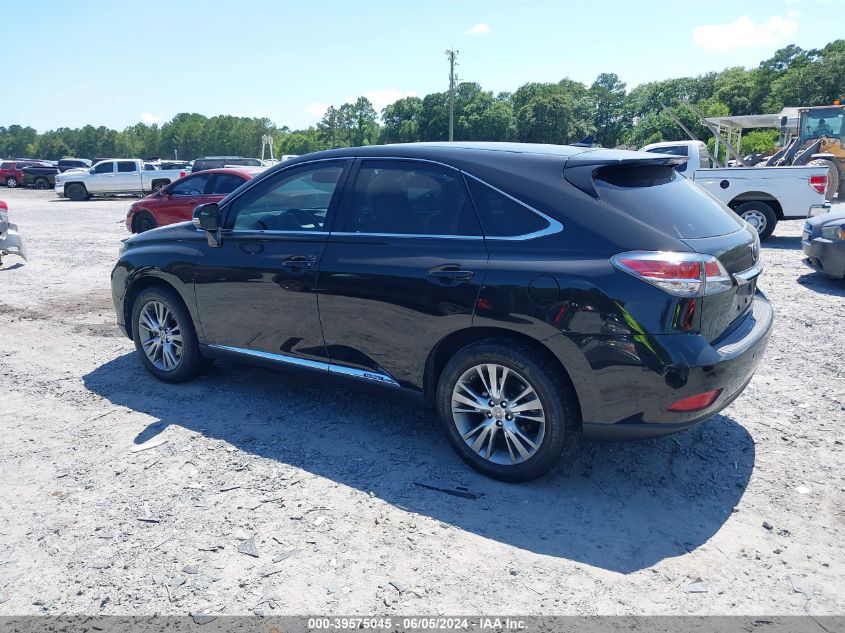 2013 Lexus Rx 450H VIN: JTJZB1BA4D2412426 Lot: 39575045