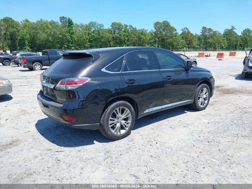 2013 Lexus Rx 450H VIN: JTJZB1BA4D2412426 Lot: 39575045