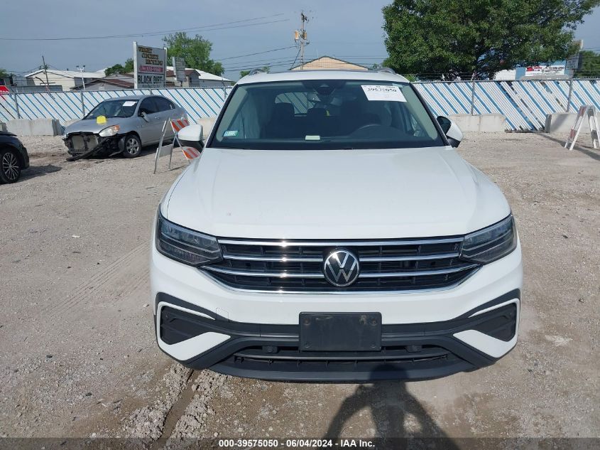 2022 Volkswagen Tiguan 2.0T Se VIN: 3VV2B7AX3NM124888 Lot: 39575050
