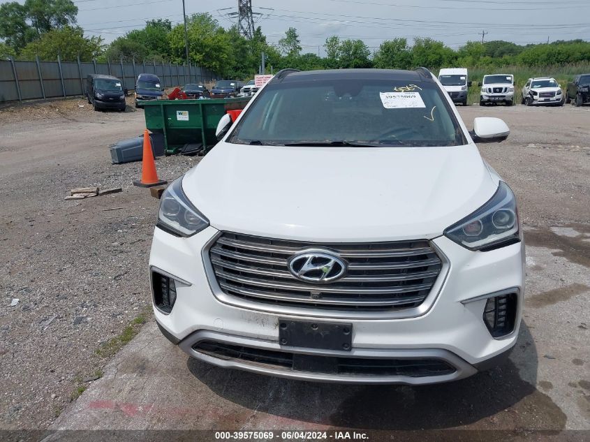 2017 Hyundai Santa Fe Se Ultimate VIN: KM8SRDHF2HU232078 Lot: 39575069