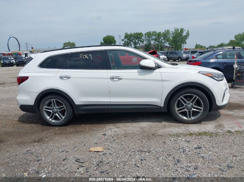 2017 Hyundai Santa Fe Se Ultimate VIN: KM8SRDHF2HU232078 Lot: 39575069