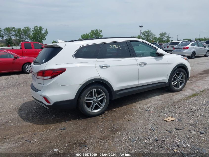 2017 Hyundai Santa Fe Se Ultimate VIN: KM8SRDHF2HU232078 Lot: 39575069