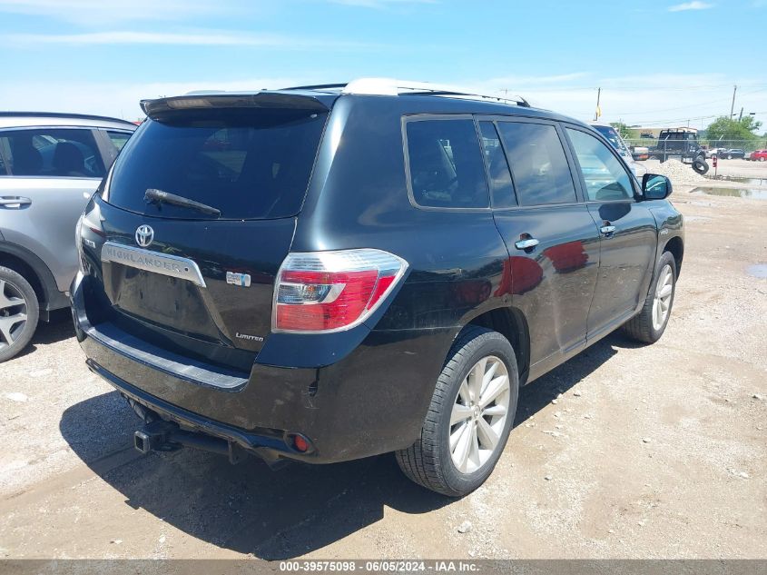 2008 Toyota Highlander Hybrid Limited VIN: JTEEW44A682017685 Lot: 39575098