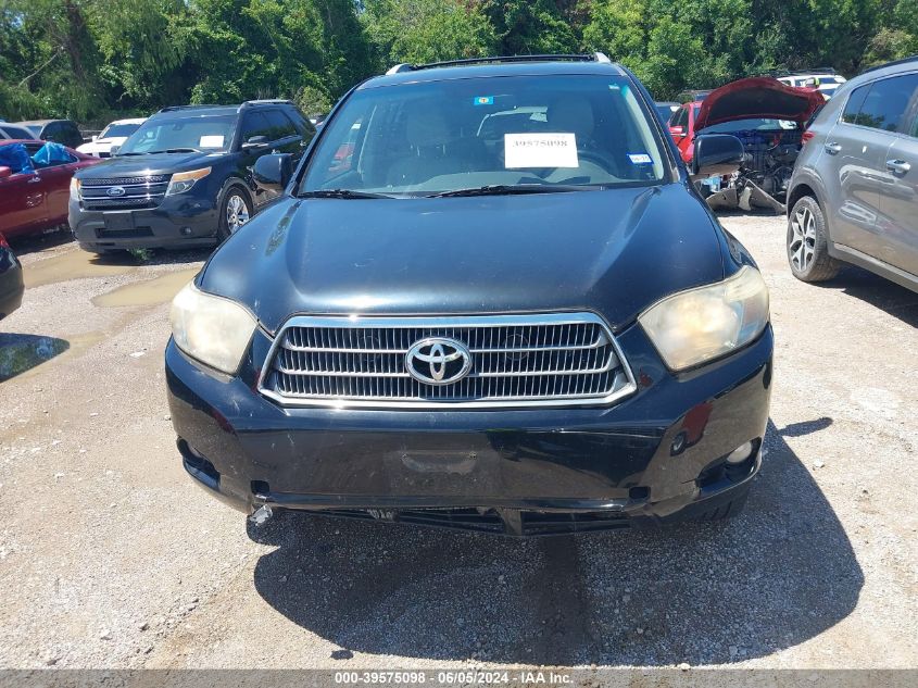 2008 Toyota Highlander Hybrid Limited VIN: JTEEW44A682017685 Lot: 39575098