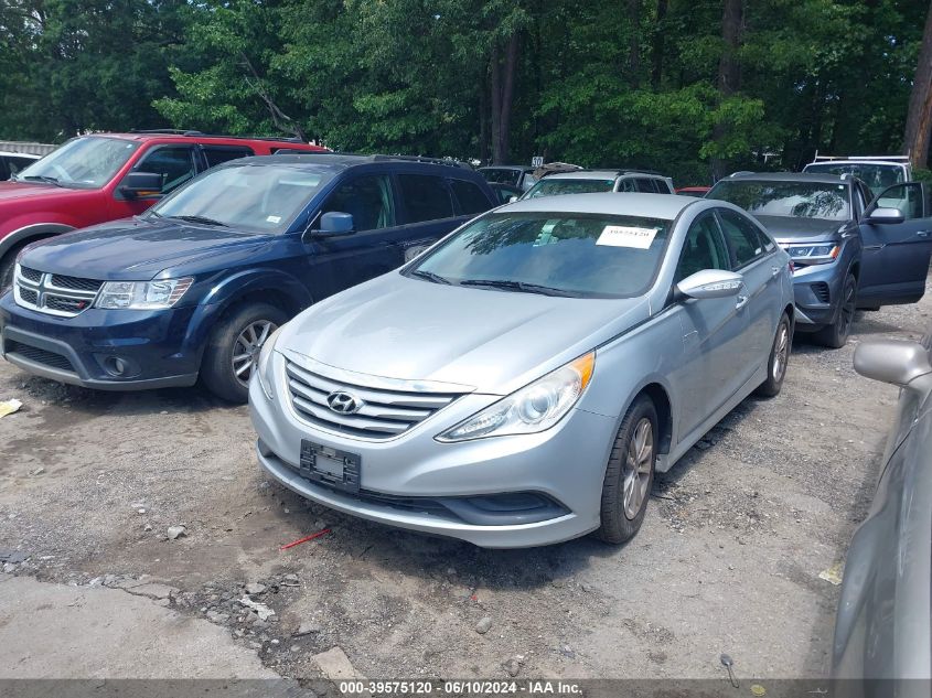 2014 Hyundai Sonata Gls VIN: 5NPEB4AC6EH937297 Lot: 39575120