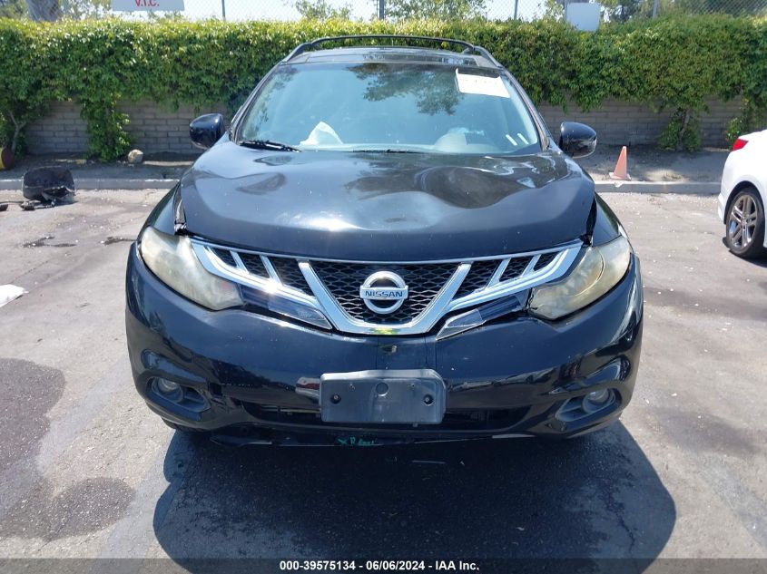 2013 Nissan Murano Sl VIN: JN8AZ1MU0DW213972 Lot: 39575134