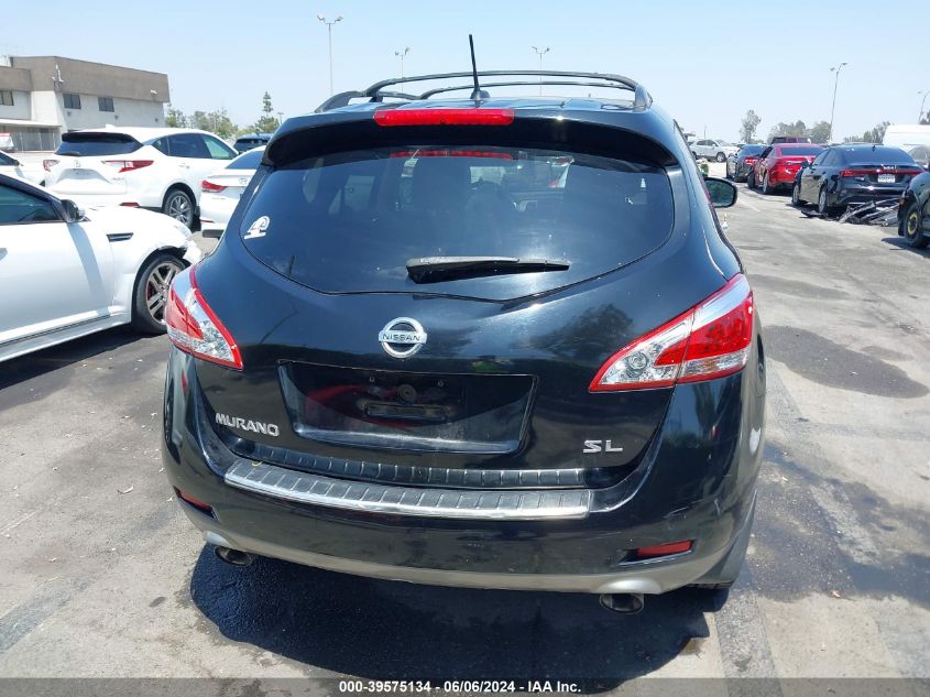 2013 Nissan Murano Sl VIN: JN8AZ1MU0DW213972 Lot: 39575134