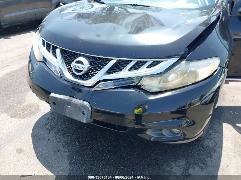 2013 Nissan Murano Sl VIN: JN8AZ1MU0DW213972 Lot: 39575134