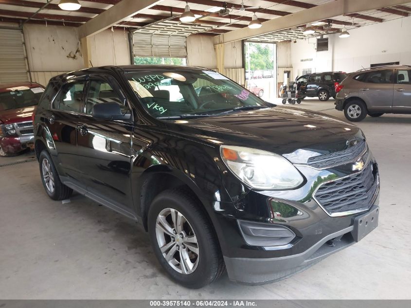 2016 Chevrolet Equinox Ls VIN: 2GNALBEK2G1129414 Lot: 39575140