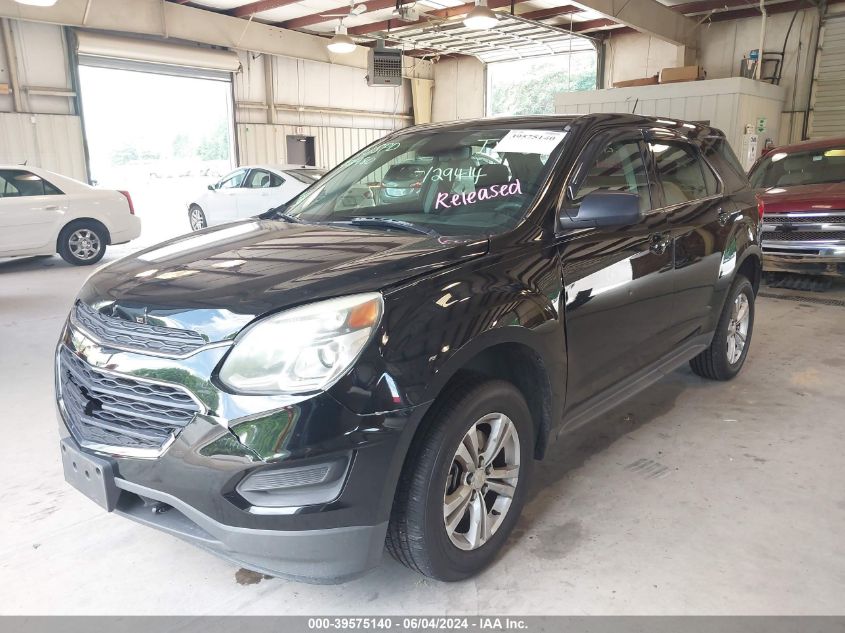 2016 Chevrolet Equinox Ls VIN: 2GNALBEK2G1129414 Lot: 39575140