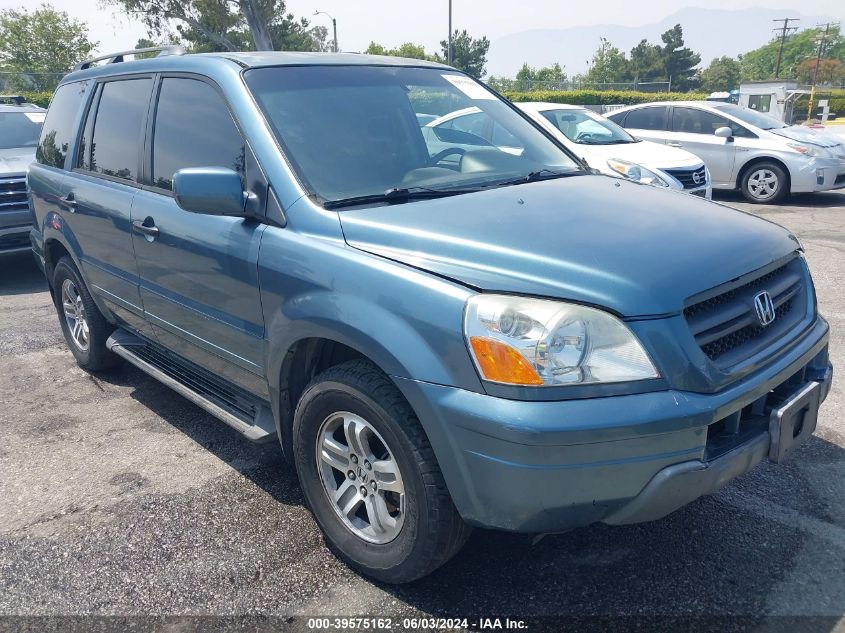 2005 Honda Pilot Ex VIN: 5FNYF18435B053542 Lot: 39575162