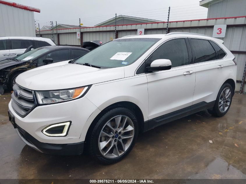 2015 Ford Edge Titanium VIN: 2FMTK3K80FBC41832 Lot: 39575211