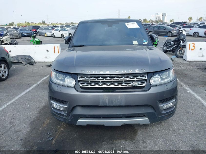 2015 Land Rover Range Rover Sport 3.0L V6 Supercharged Hse VIN: SALWR2VF2FA527607 Lot: 39575233