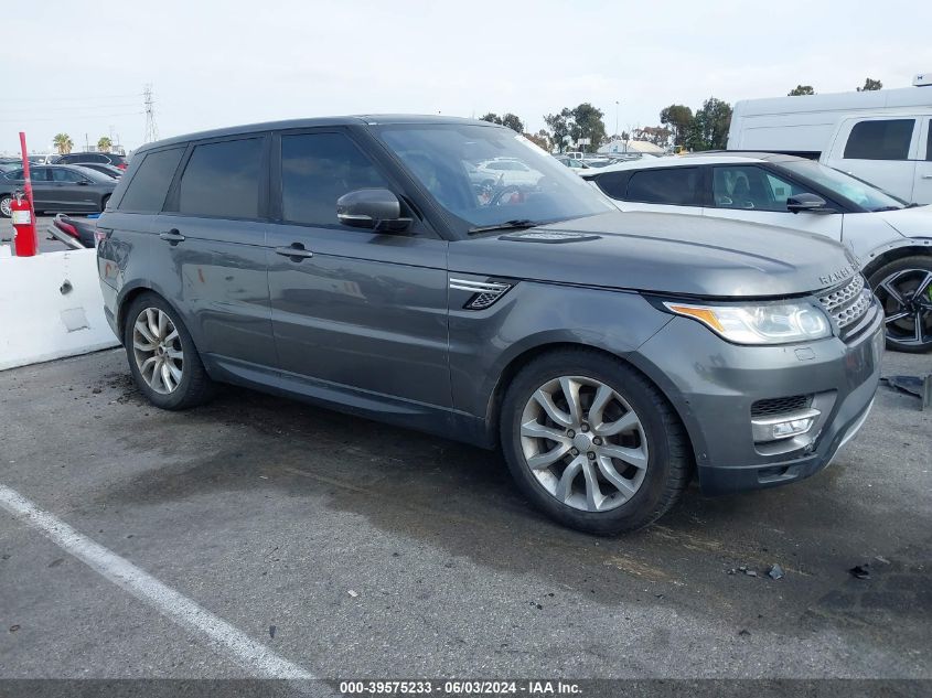 2015 Land Rover Range Rover Sport 3.0L V6 Supercharged Hse VIN: SALWR2VF2FA527607 Lot: 39575233