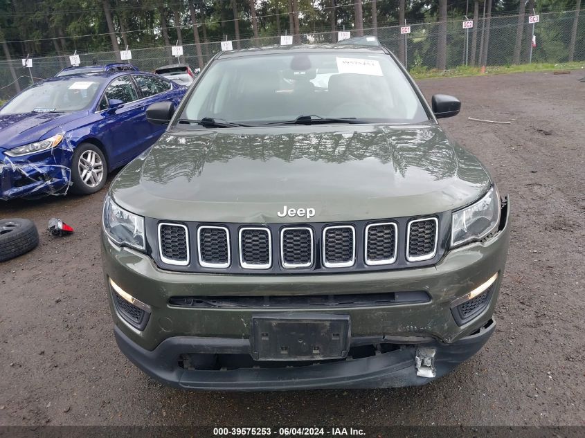 2017 Jeep New Compass Sport Fwd VIN: 3C4NJCAB3HT672606 Lot: 39575253