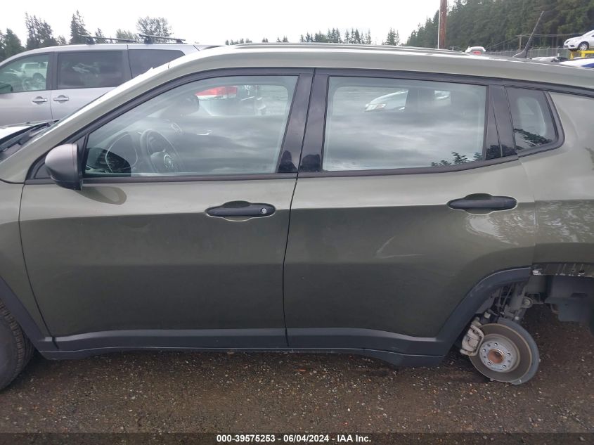 2017 Jeep New Compass Sport Fwd VIN: 3C4NJCAB3HT672606 Lot: 39575253