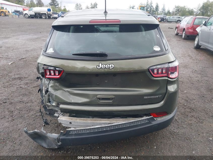 2017 Jeep New Compass Sport Fwd VIN: 3C4NJCAB3HT672606 Lot: 39575253