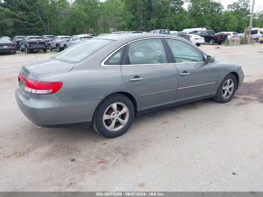 2006 Hyundai Azera Limited/Se VIN: KMHFC46F26A138318 Lot: 39575259