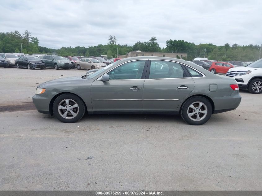 2006 Hyundai Azera Limited/Se VIN: KMHFC46F26A138318 Lot: 39575259