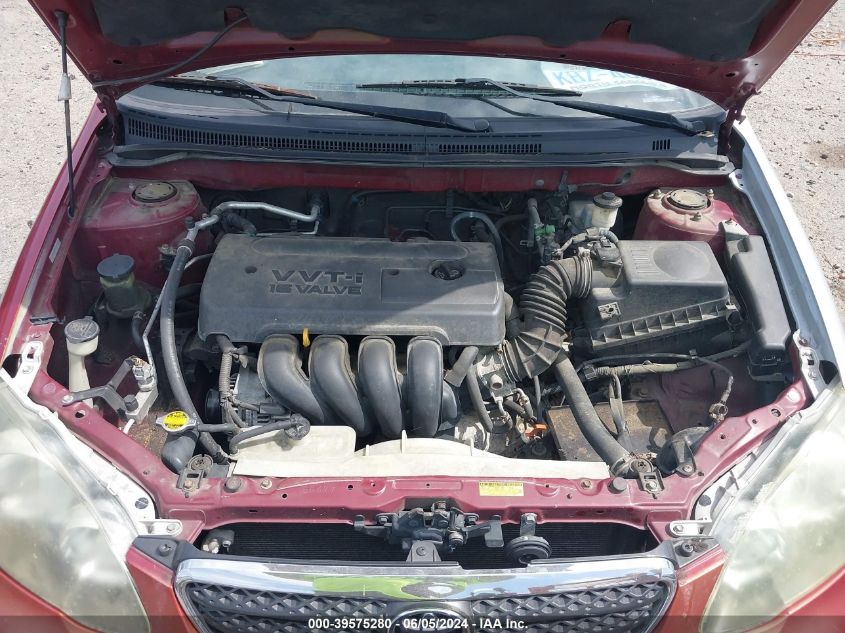 2005 Toyota Corolla S VIN: 1NXBR32E25Z355210 Lot: 39575280