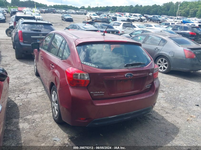 2013 Subaru Impreza 2.0I VIN: JF1GPAA69D2896057 Lot: 39575313