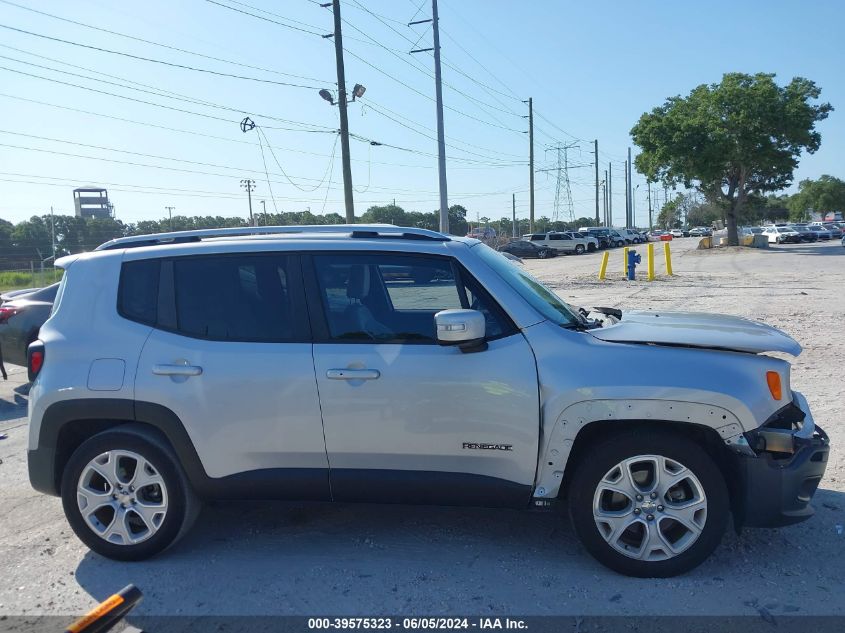 2017 Jeep Renegade Limited Fwd VIN: ZACCJADB2HPF94088 Lot: 39575323