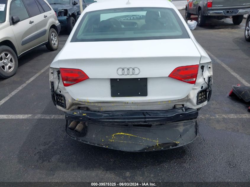 2009 Audi A4 2.0T Premium VIN: WAUJF78K49N059874 Lot: 39575325