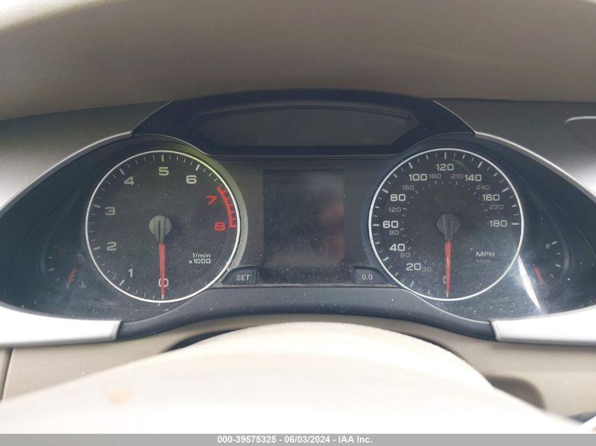 2009 Audi A4 2.0T Premium VIN: WAUJF78K49N059874 Lot: 39575325