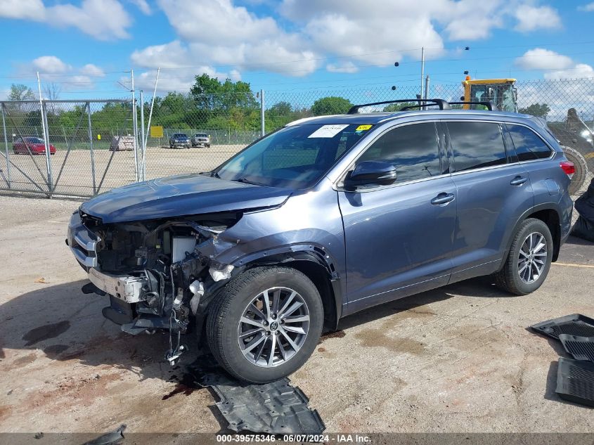 2018 Toyota Highlander Xle VIN: 5TDJZRFH3JS869153 Lot: 39575346