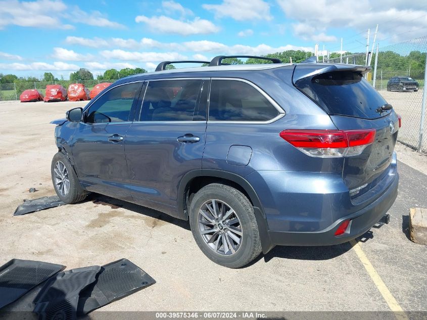 2018 Toyota Highlander Xle VIN: 5TDJZRFH3JS869153 Lot: 39575346