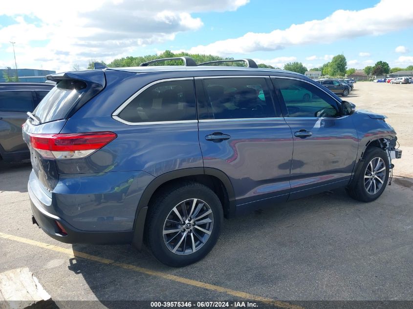 2018 Toyota Highlander Xle VIN: 5TDJZRFH3JS869153 Lot: 39575346