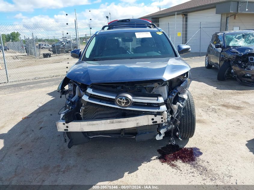 2018 Toyota Highlander Xle VIN: 5TDJZRFH3JS869153 Lot: 39575346