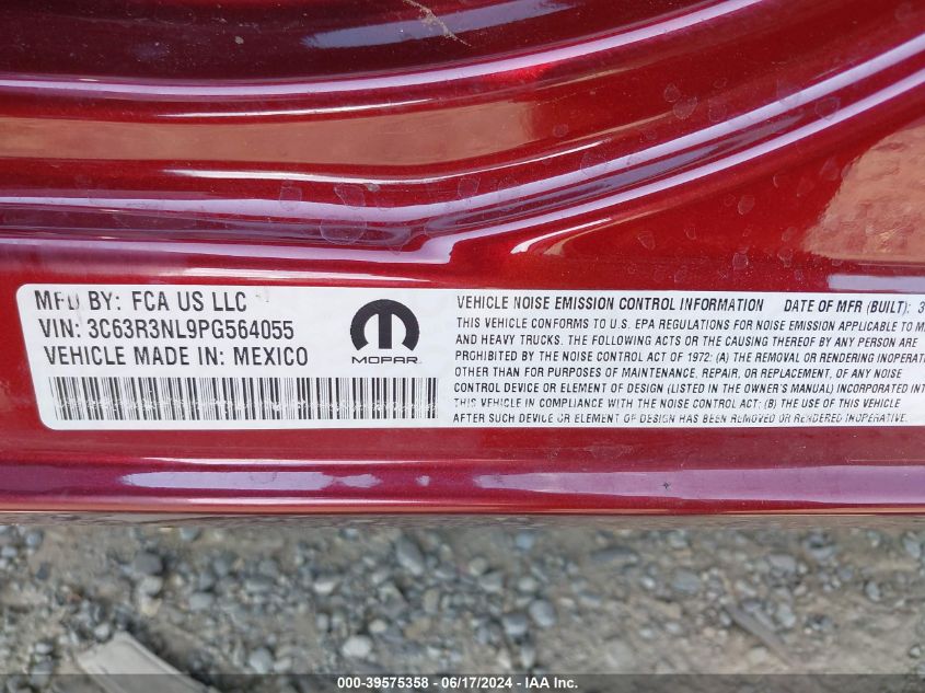 2023 Ram 3500 Limited Longhorn Mega Cab 4X4 6'4 Box VIN: 3C63R3NL9PG564055 Lot: 39575358