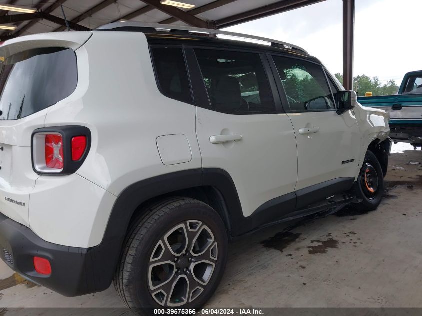 2018 Jeep Renegade Limited VIN: ZACCJBDB1JPH57132 Lot: 39575366