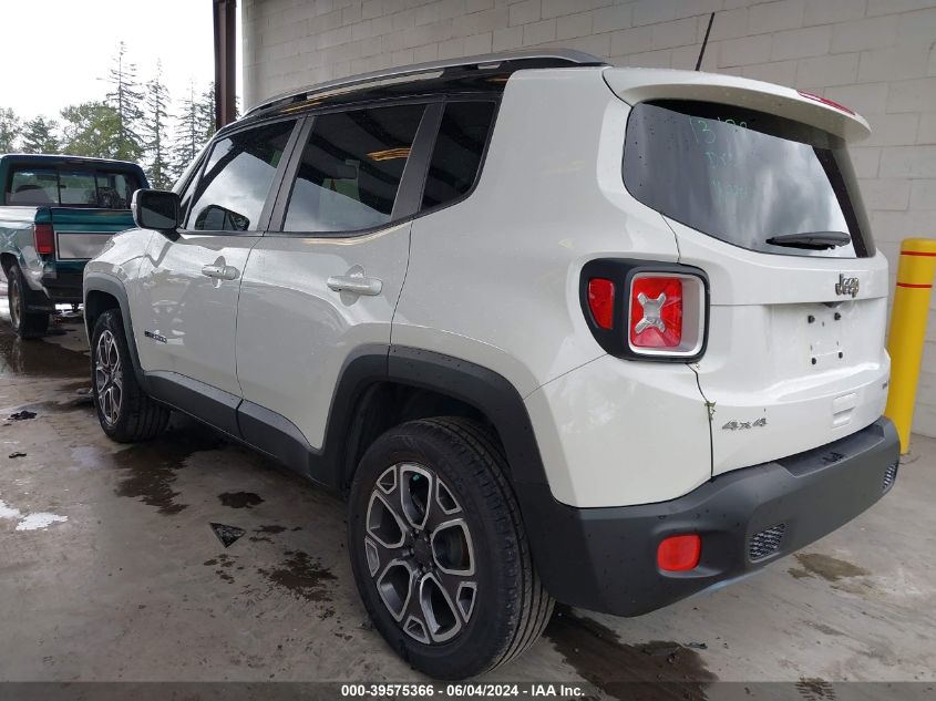 2018 Jeep Renegade Limited VIN: ZACCJBDB1JPH57132 Lot: 39575366