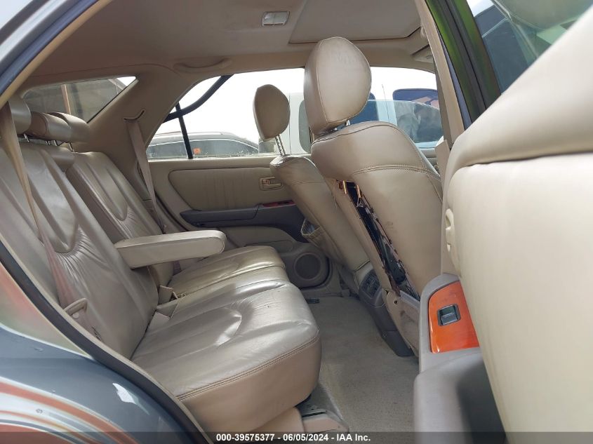 2000 Lexus Rx 300 VIN: JT6HF10U0Y0160358 Lot: 39575377