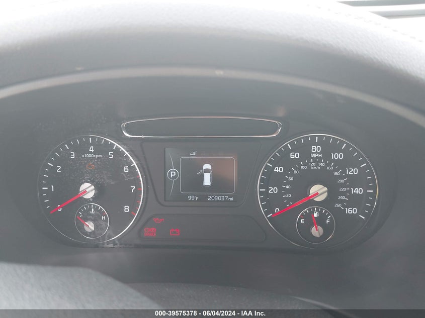 2016 Kia Sorento 3.3L Lx VIN: 5XYPGDA51GG072034 Lot: 39575378