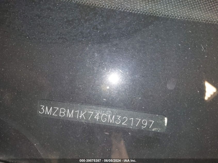 2016 Mazda Mazda3 I Sport VIN: 3MZBM1K74GM321797 Lot: 39575387