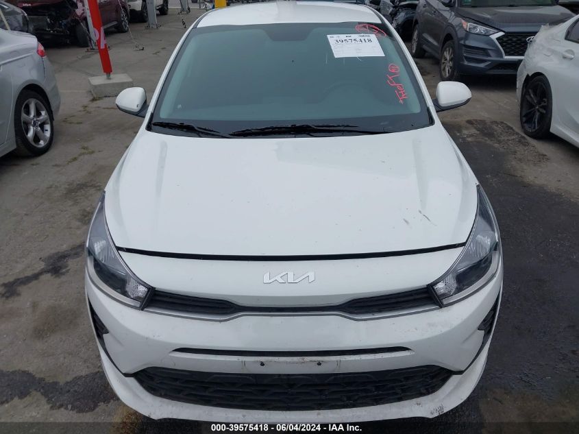 2023 Kia Rio Lx VIN: 3KPA24AD8PE553357 Lot: 39575418