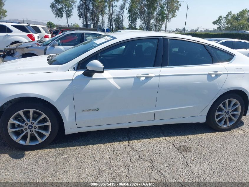 2017 Ford Fusion Hybrid Se VIN: 3FA6P0LUXHR344618 Lot: 39575419