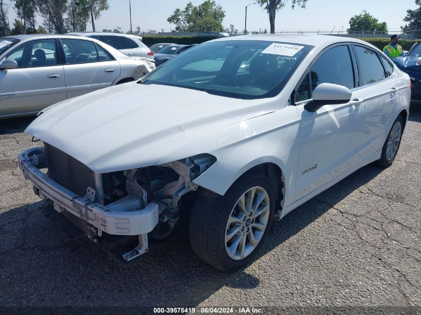 2017 Ford Fusion Hybrid Se VIN: 3FA6P0LUXHR344618 Lot: 39575419